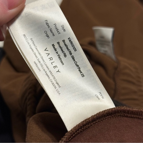 Varley Brushed Rib Slim Cuff Pant 25" size medium - Picture 5 of 6